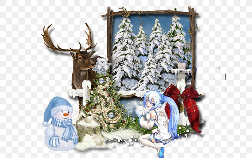 Christmas Tree Reindeer Digital Scrapbooking Christmas Ornament, PNG, 650x516px, Christmas Tree, Character, Christmas, Christmas Decoration, Christmas Ornament Download Free