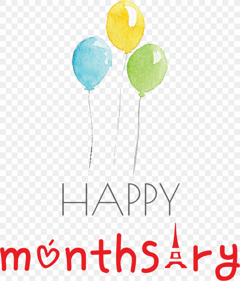 Happy Monthsary, PNG, 2566x3000px, Happy Monthsary, Balloon, Meter, Party Download Free