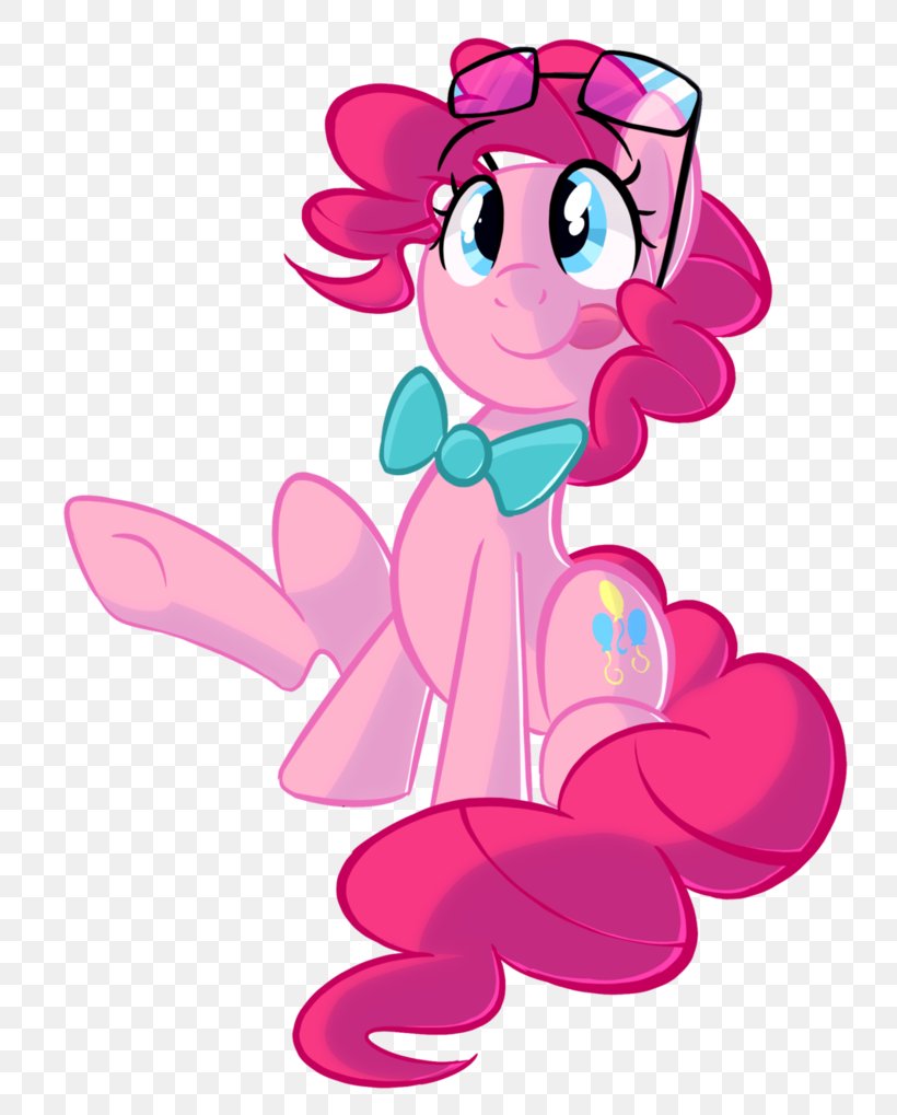 Pinkie Pie Pony Glasses Bow Tie DeviantArt, PNG, 784x1019px, Watercolor, Cartoon, Flower, Frame, Heart Download Free