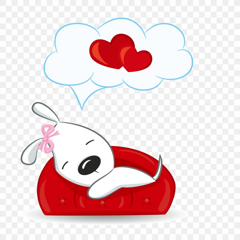 Puppy Valentine's Day Desktop Wallpaper Clip Art, PNG, 2835x2835px, Watercolor, Cartoon, Flower, Frame, Heart Download Free