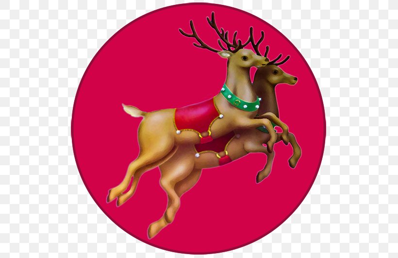 Santa Claus's Reindeer Rudolph Santa Claus's Reindeer Christmas, PNG, 543x531px, Reindeer, Antler, Christmas, Christmas Card, Christmas Decoration Download Free