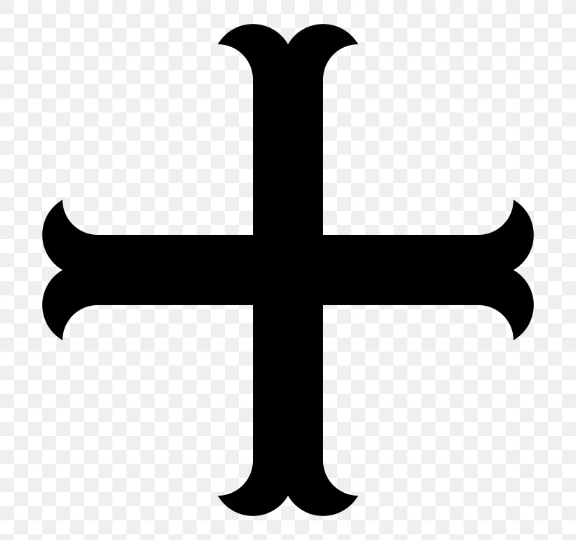 Cross Moline Christian Cross Heraldry, PNG, 768x768px, Cross Moline, Black And White, Christian Cross, Cross, Cross Fleury Download Free