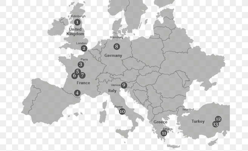 Europe World Map Vector Graphics Stock Photography, PNG, 700x502px, Europe, Black And White, European Union, Map, Royaltyfree Download Free