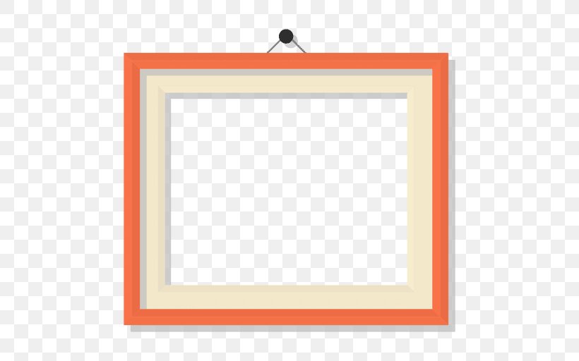 Rectangle Area Picture Frames Square, PNG, 512x512px, Rectangle, Area, Orange, Picture Frame, Picture Frames Download Free