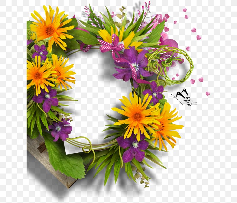 Floral Design Wreath Cut Flowers, PNG, 635x702px, Floral Design, Annual Plant, Aster, Blog, Common Sunflower Download Free