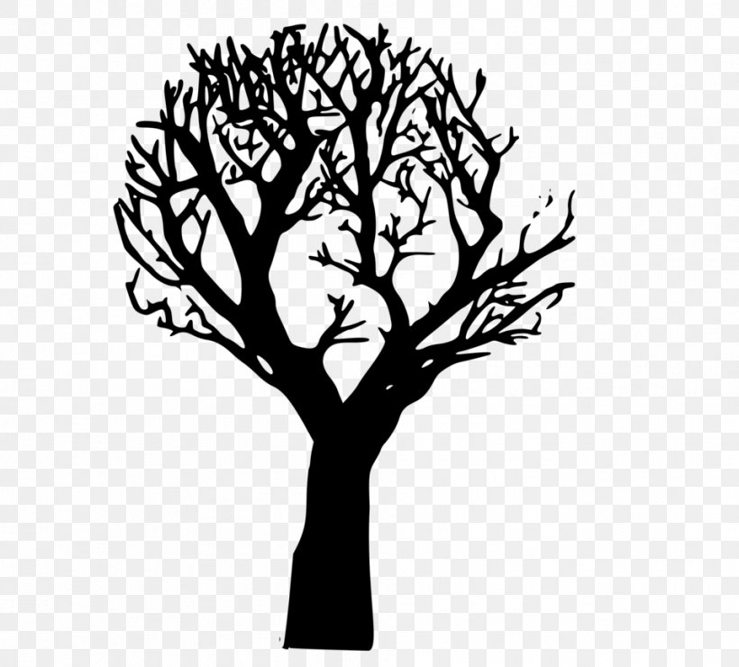 Halloween Jack-o-lantern Trick-or-treating Clip Art, PNG, 958x865px, Halloween, Black And White, Branch, Flower, Halloween Tree Download Free