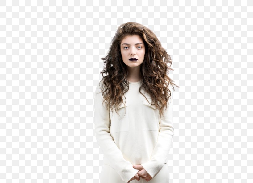 Lorde Long Hair Desktop Wallpaper Layered Hair Fashion, PNG, 446x594px, Watercolor, Cartoon, Flower, Frame, Heart Download Free