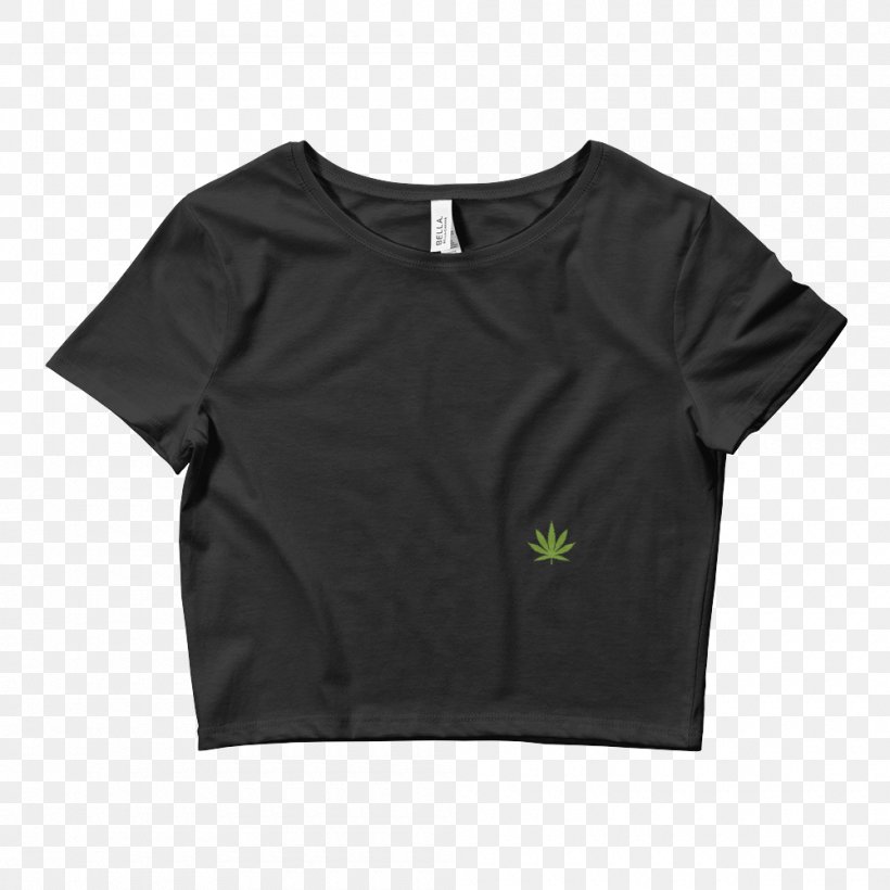 T-shirt Crop Top Woman Clothing, PNG, 1000x1000px, Tshirt, Active Shirt, Black, Brand, Cap Download Free