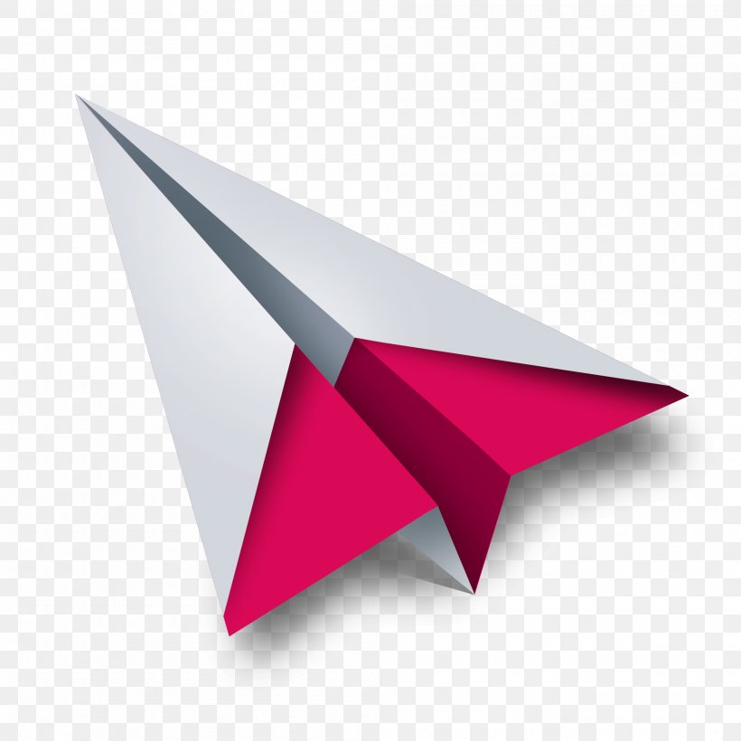 Paper Plane Airplane, PNG, 2000x2000px, Paper, Airplane, Aviation, Magenta, Origami Download Free