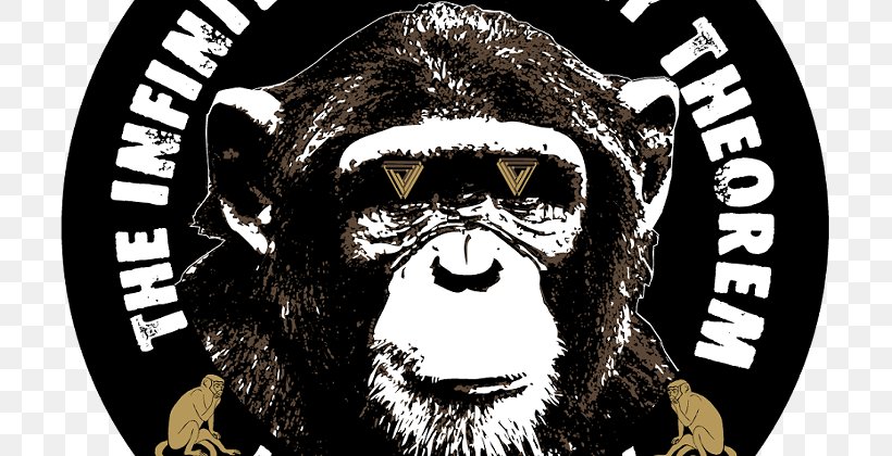 The Infinite Monkey Theorem Wine The Blind Watchmaker Almost Surely, PNG, 745x420px, Infinite Monkey Theorem, Almost Surely, Automotive Tire, Black And White, Blind Watchmaker Download Free