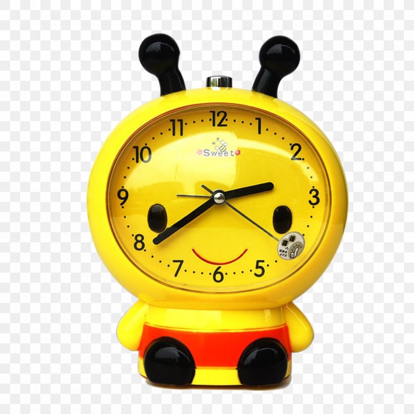 Alarm Clock Cartoon Talking Clock Digital Clock, PNG, 1000x1000px, Alarm Clock, Bed, Bedroom, Cartoon, Child Download Free