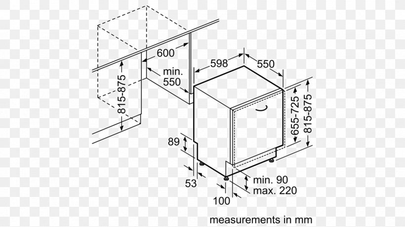 Dishwasher Siemens SN636X01GE Robert Bosch GmbH Siemens IQ300 SN736X03ME, PNG, 1600x900px, Dishwasher, Artwork, Black And White, Brand, Diagram Download Free