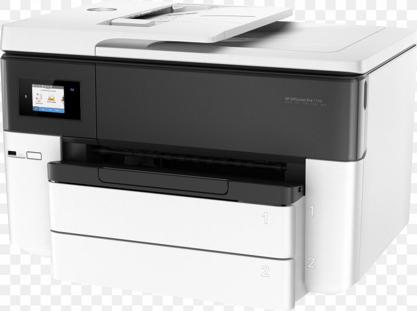 Laser Printing Hewlett-Packard HP Officejet Pro 7740 Multi-function Printer, PNG, 4386x3273px, Laser Printing, Electronic Device, Hewlettpackard, Hp Deskjet, Hp Eprint Download Free