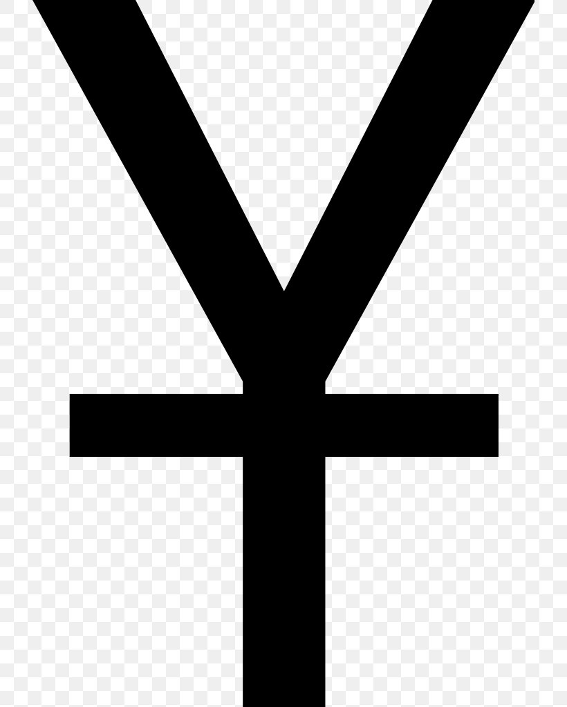 Yen Sign Japanese Yen Renminbi Currency Symbol, PNG, 726x1023px, Yen Sign, Black, Black And White, Brand, Character Download Free