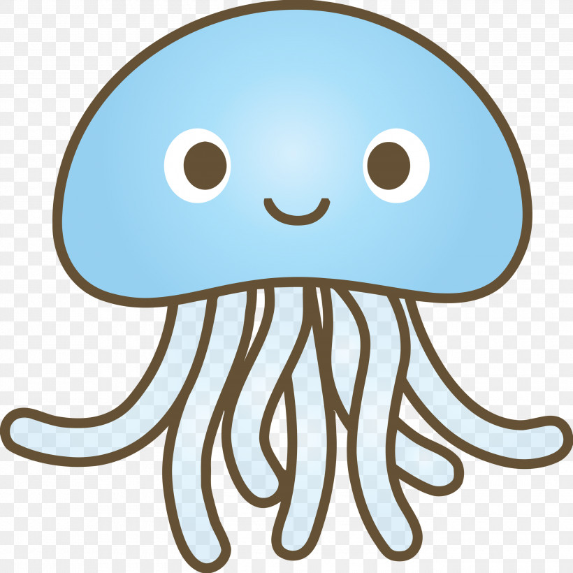 Baby Jellyfish Jellyfish, PNG, 3000x3000px, Baby Jellyfish, Aqua, Cartoon, Cnidaria, Head Download Free