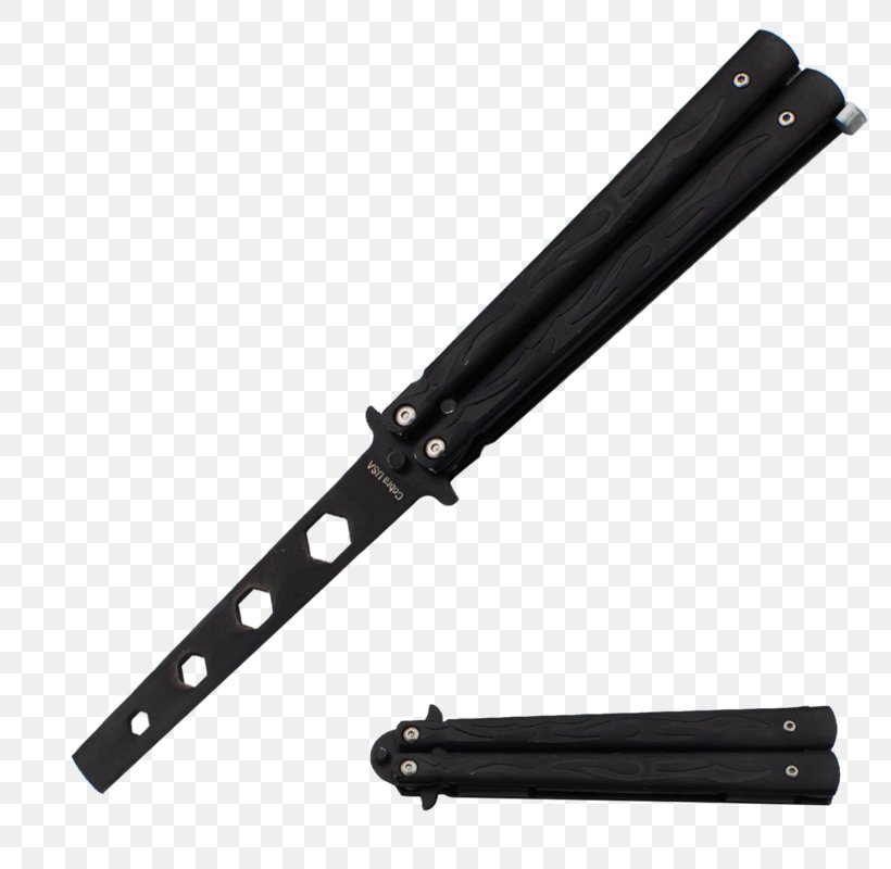 Butterfly Knife Multi-function Tools & Knives Ontario Knife Company, PNG, 800x800px, Knife, Auto Part, Blade, Butterfly Knife, Hardware Download Free