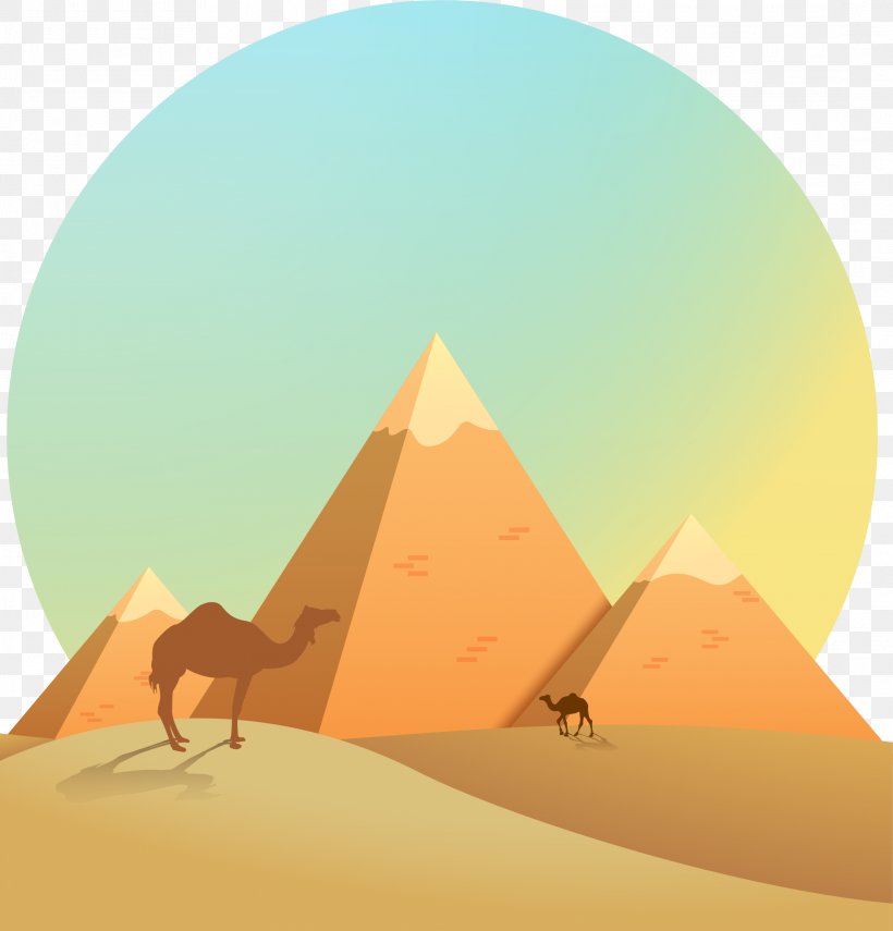 Egyptian Pyramids Ancient Egypt Illustration, PNG, 2177x2272px, Egyptian Pyramids, Ancient Egypt, Art, Camel Like Mammal, Egypt Download Free
