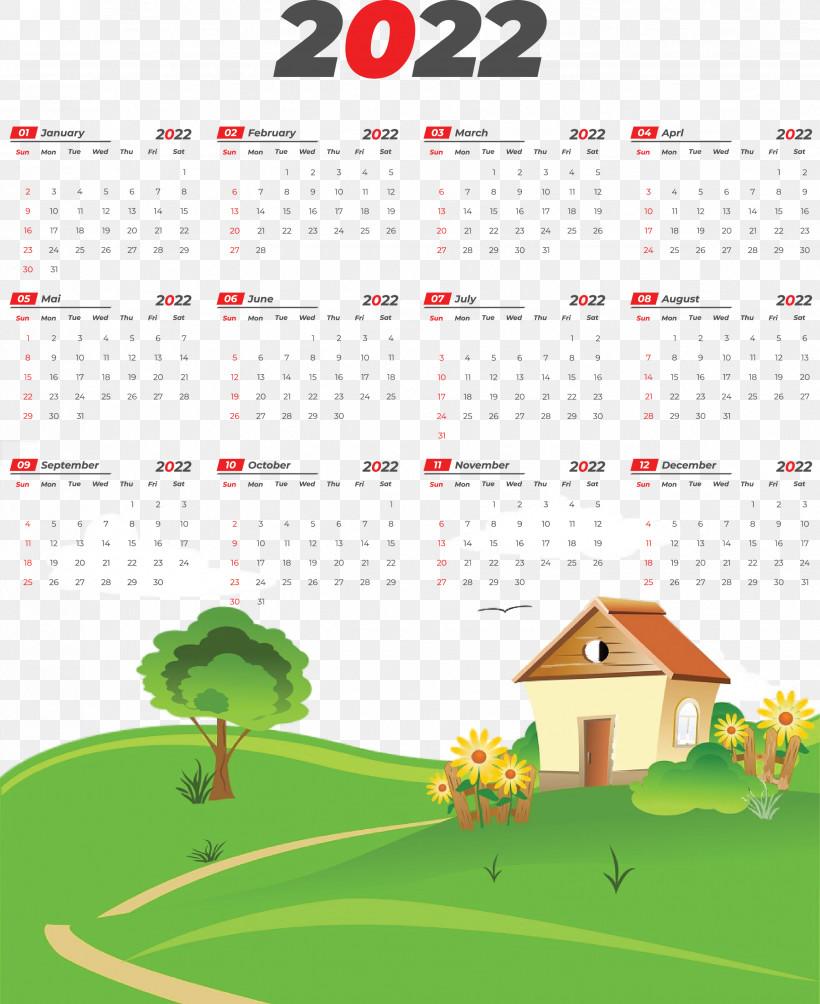 Printable 2022 Calendar 2022 Calendar Printable, PNG, 2449x3000px, House, Building, Good, Home, Housing Download Free