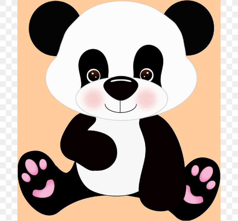 Giant Panda Baby Bears Baby Pandas Clip Art, PNG, 700x762px, Watercolor, Cartoon, Flower, Frame, Heart Download Free