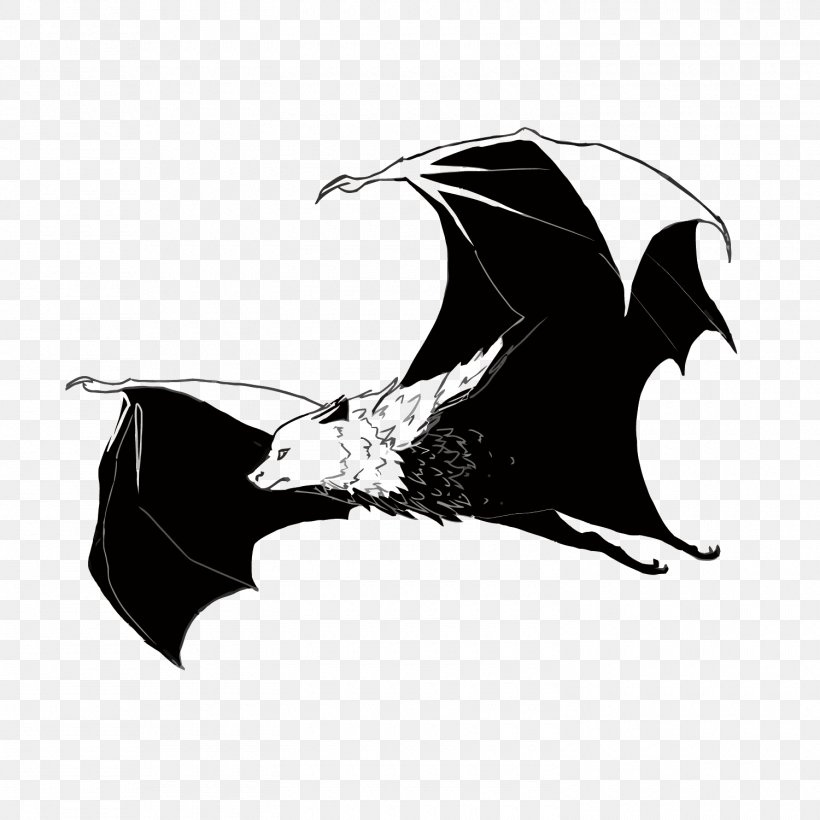 Bat, PNG, 1500x1500px, Bat, Animal, Art, Black, Black And White Download Free