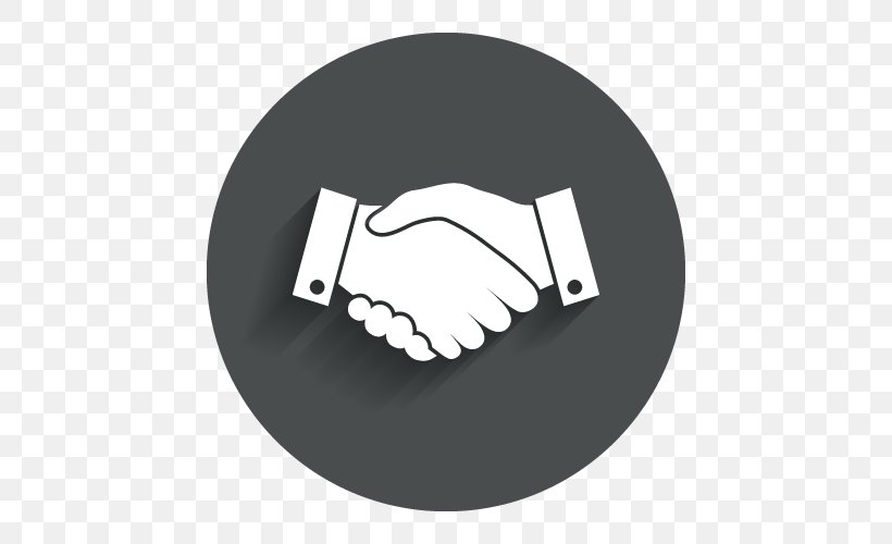 Handshake, PNG, 500x500px, Handshake, Black And White, Brand, Business, Finger Download Free