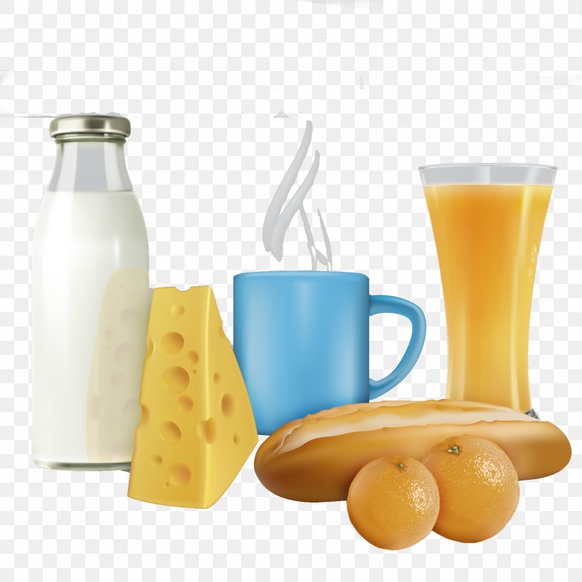 Orange Juice Coffee Smoothie Breakfast Milk, PNG, 3333x3333px, Orange Juice, Bread, Breakfast, Cheese, Coffee Download Free