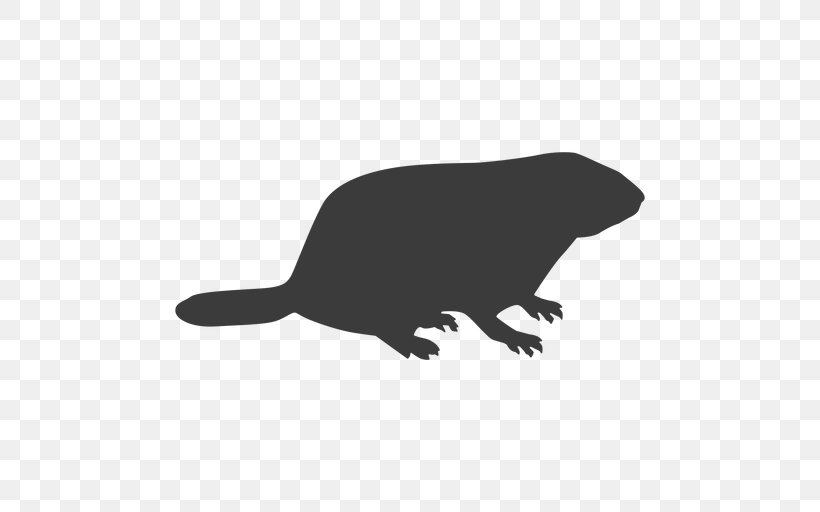 Beaver Cartoon, PNG, 512x512px, Silhouette, Animal, Beaver, Cartoon, Claw Download Free