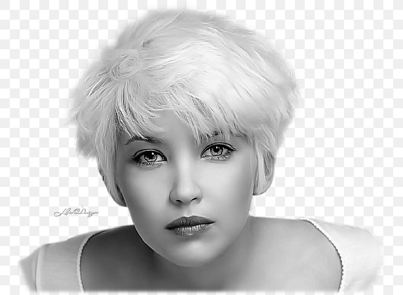 Hairstyle Blond Short Hair Pixie Cut, PNG, 750x600px, Watercolor, Cartoon, Flower, Frame, Heart Download Free