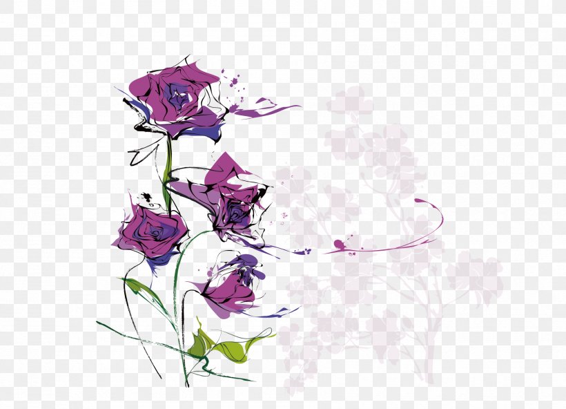 Flower Euclidean Vector Adobe Illustrator Ipomoea Nil, PNG, 1794x1297px, Flower, Art, Cut Flowers, Flora, Floral Design Download Free