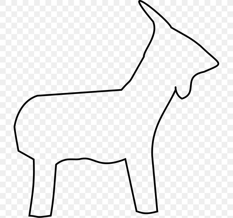 Goat Clip Art, PNG, 724x768px, Goat, Area, Art, Black, Black And White Download Free