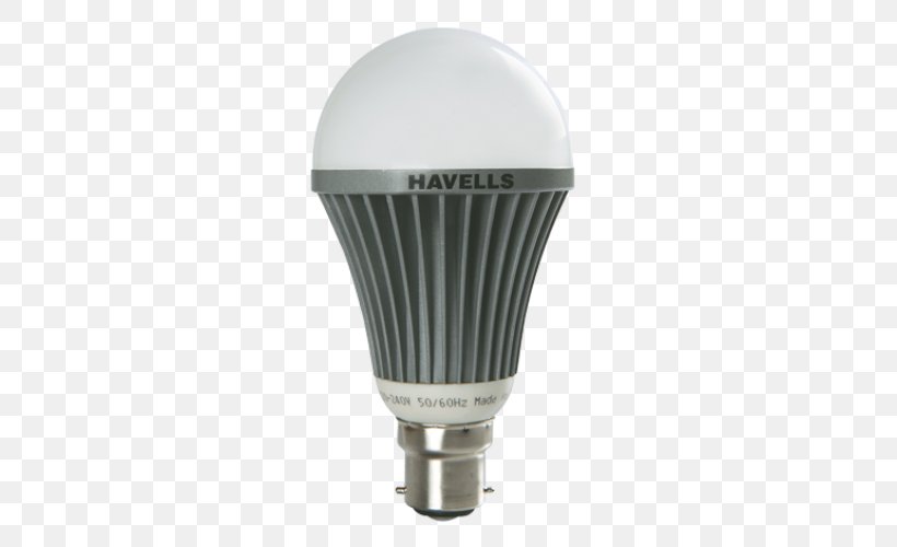 LED Lamp Incandescent Light Bulb Lighting Havells, PNG, 500x500px, Led Lamp, Bipin Lamp Base, Compact Fluorescent Lamp, Edison Screw, Havells Download Free