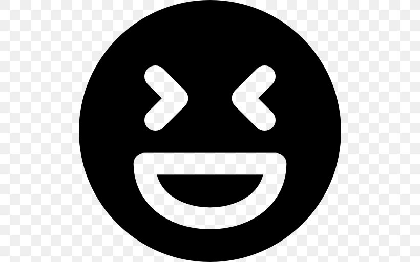Smiley, PNG, 512x512px, Smiley, Black And White, Emoticon, Face, Smile Download Free