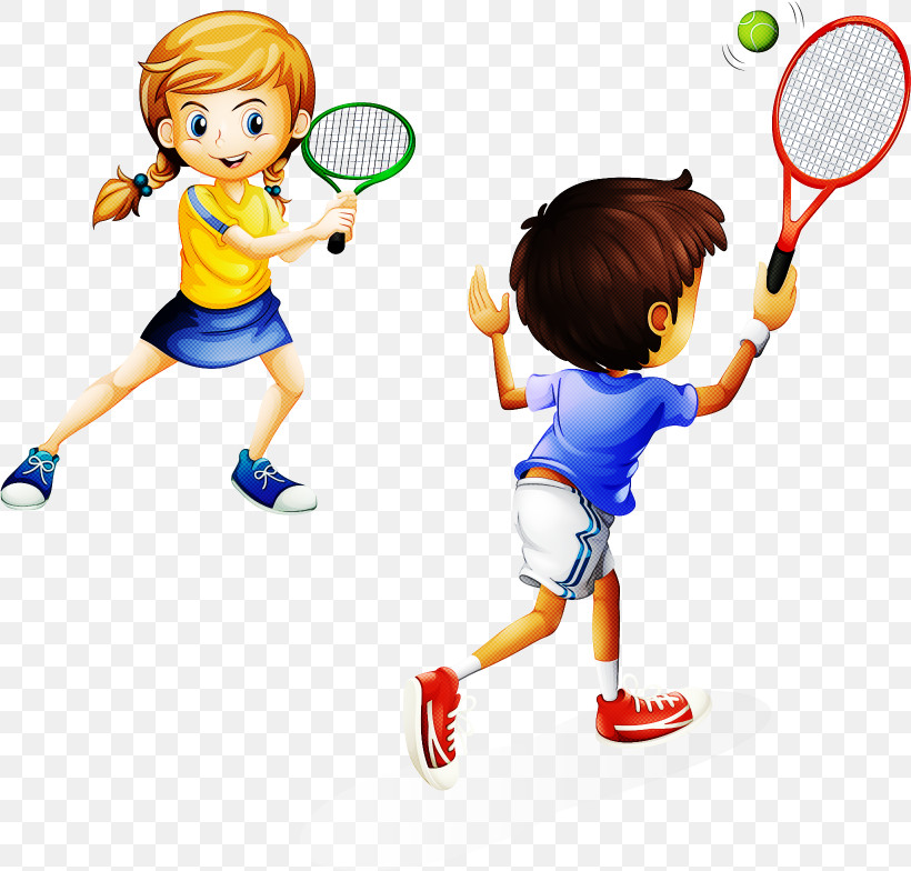 Tennis Ball, PNG, 1640x1568px, Tennis Racket, Cartoon, Play, Playing Sports, Racket Download Free