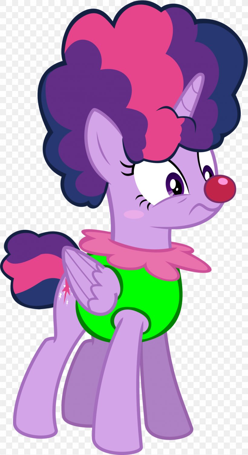 Pony Twilight Sparkle Rainbow Dash Clown Princess Celestia, PNG, 1024x1875px, Watercolor, Cartoon, Flower, Frame, Heart Download Free