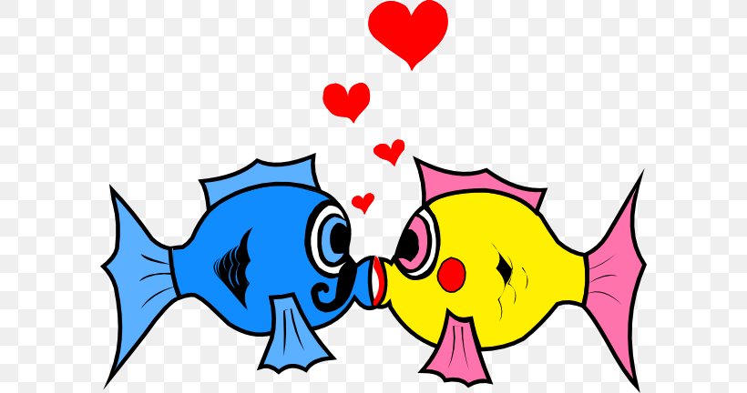 Fish Love Clip Art, PNG, 600x432px, Fish, Area, Art, Artwork, Cartoon Download Free