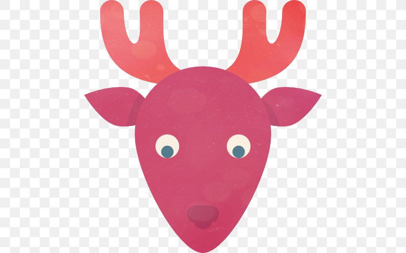 Reindeer Moose Santa Claus Icon, PNG, 512x512px, Deer, Antler, Apple Icon Image Format, Christmas, Favicon Download Free
