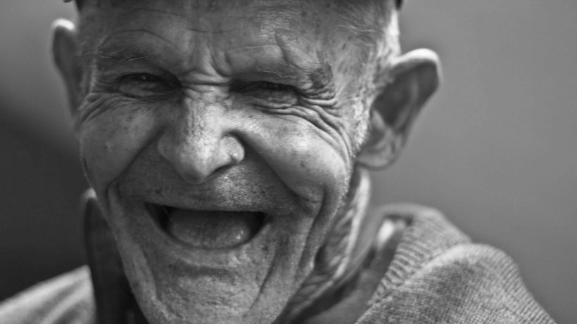 Male Laughter Photography Smile, PNG, 1920x1080px, Male, Aggression, Black And White, Close Up, Elder Download Free