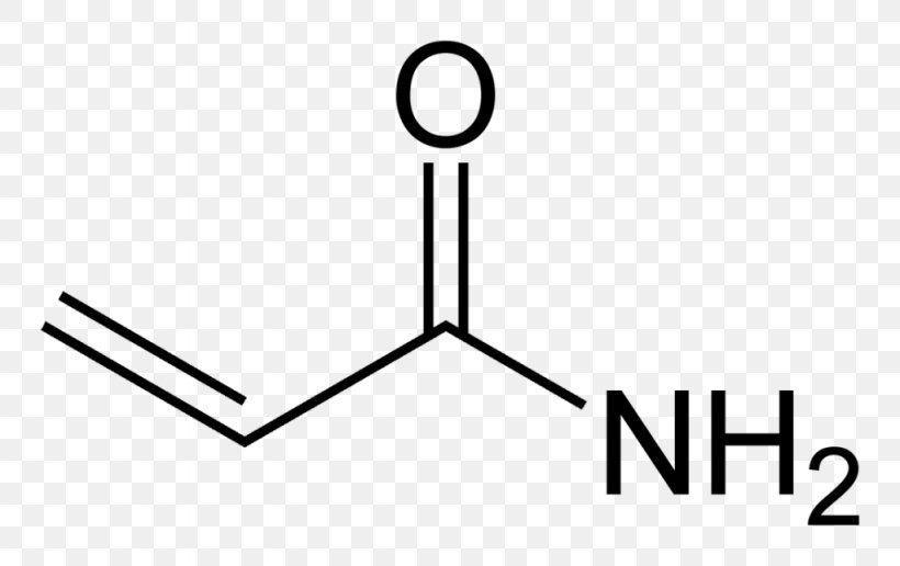 Polyacrylamide N,N'-Methylenebisacrylamide Food Polymerization, PNG, 1024x645px, Acrylamide, Area, Black And White, Brand, Chemical Compound Download Free