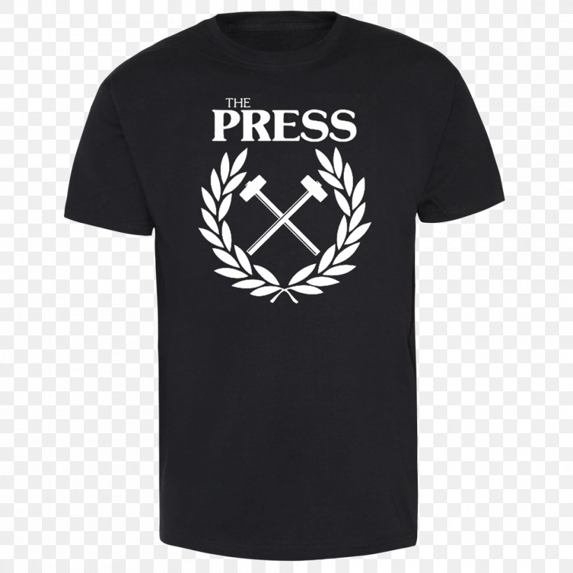 Printed T-shirt Hoodie Sleeve, PNG, 1000x1000px, Tshirt, Active Shirt, Black, Brand, Champion Download Free