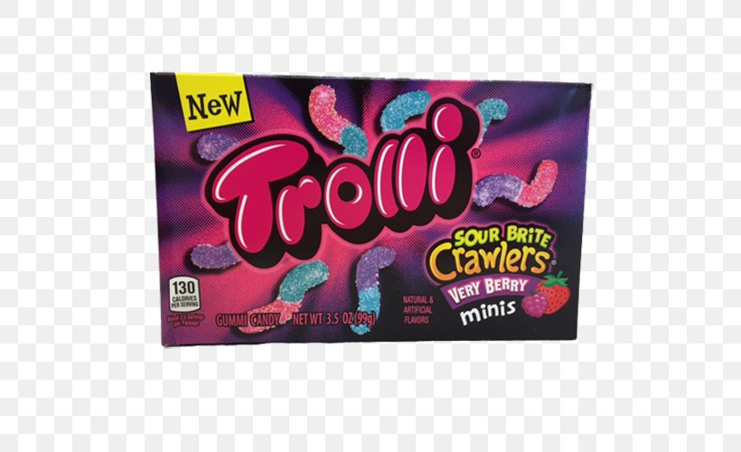 Gummi Candy Sour Trolli Chewing Gum, PNG, 500x500px, Gummi Candy, Brand, Candy, Chewing Gum, Confectionery Download Free