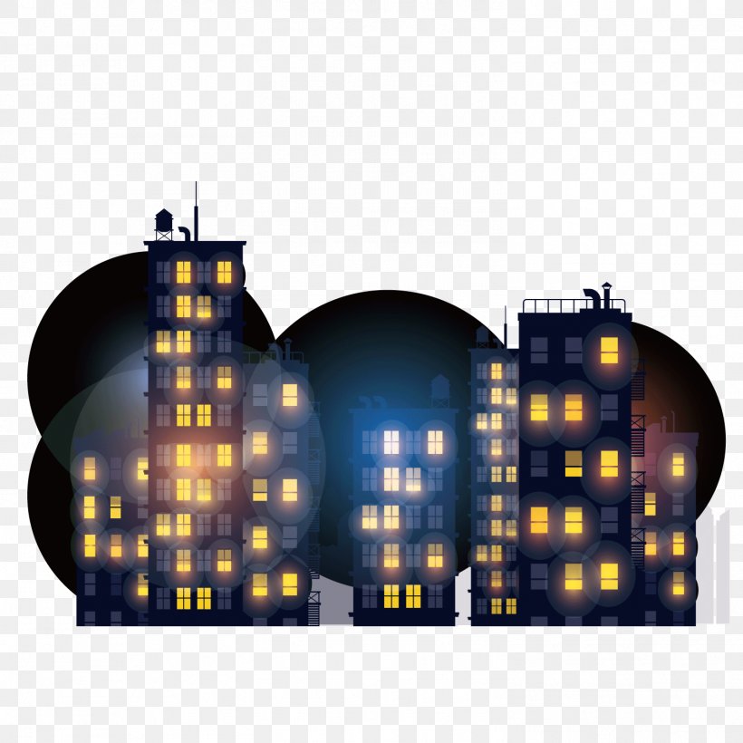 Vector Residential Area Night City Night Sky, PNG, 1501x1501px, Night Sky, City, Night, Pattern, Product Design Download Free