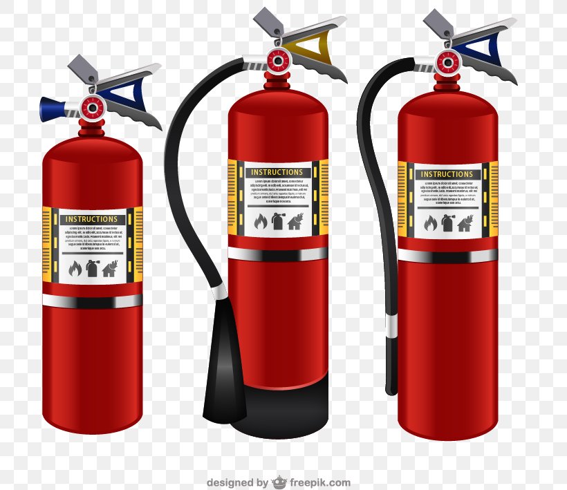 3 Red Extinguisher Vector Material Downloaded,, PNG, 705x709px, Fire Extinguishers, Cylinder, Fire, Fire Class, Fire Extinguisher Download Free