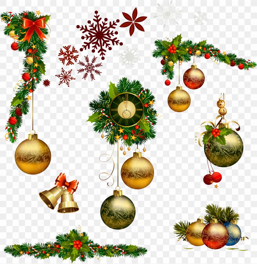 Christmas Ornament Christmas Decoration Clip Art, PNG, 5088x5222px, Christmas, Branch, Christmas Decoration, Christmas Ornament, Christmas Tree Download Free