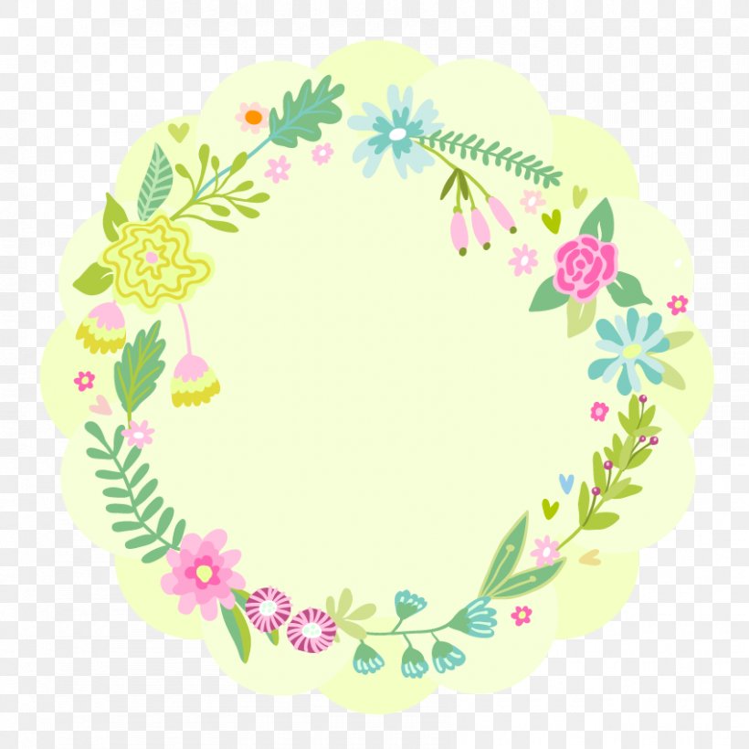 Green Label Wreath Clip Art, PNG, 850x850px, Green, Area, Dishware, Floral Design, Flower Download Free