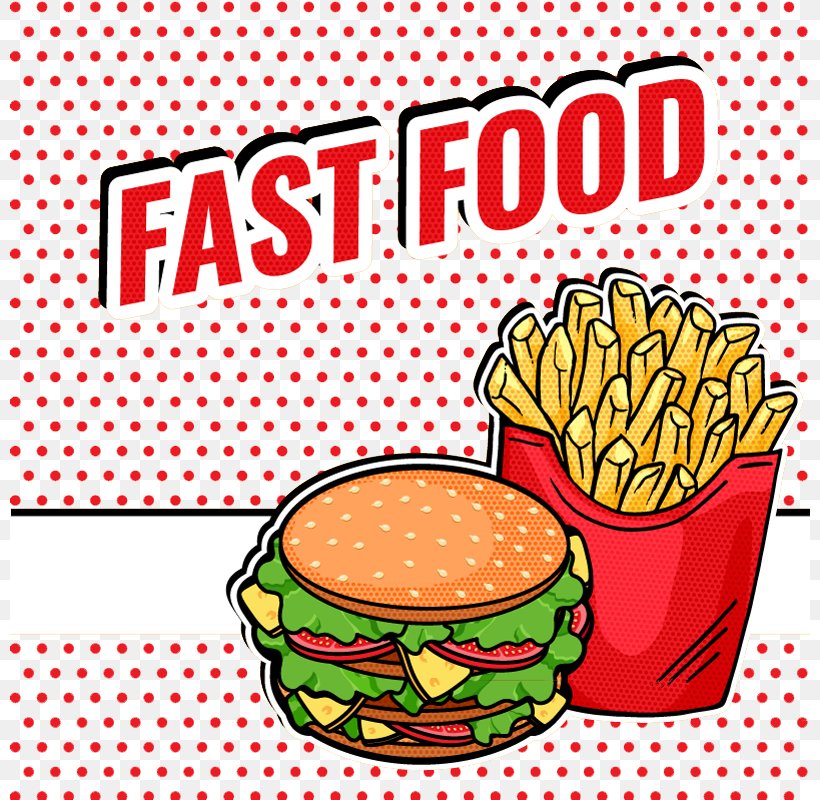 Hamburger Fast Food French Fries Pop Art, PNG, 800x800px, Hamburger, Cuisine, Deep Frying, Fast Food, Fast Food Restaurant Download Free