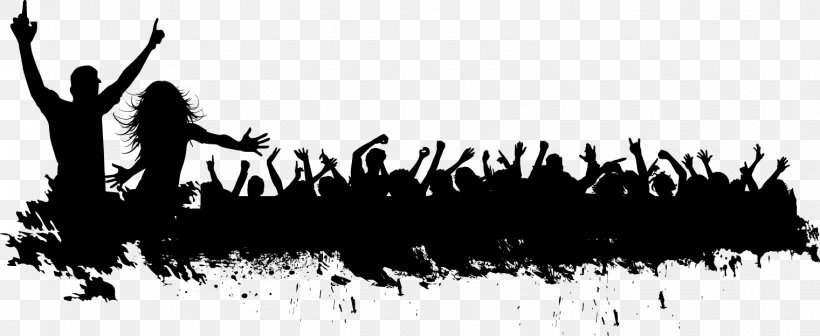 Silhouette Crowd, PNG, 1521x624px, Silhouette, Advertising, Audience, Black And White, Brand Download Free