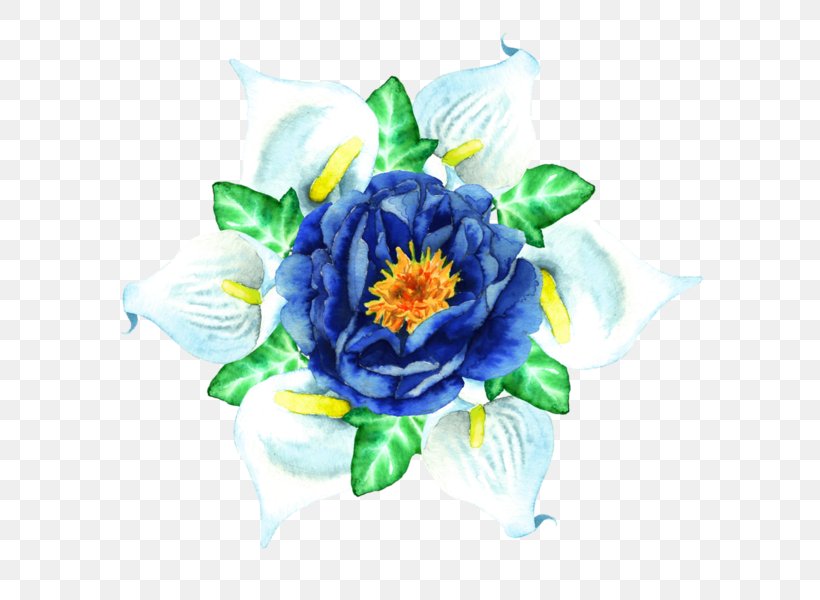 Blue Clip Art Flower Floral Design Graphics, PNG, 600x600px, Blue, Black, Color, Cut Flowers, Designer Download Free