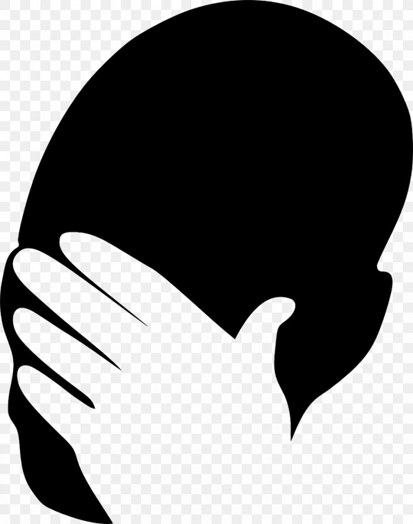 Facepalm Clip Art Silhouette Illustration, PNG, 947x1200px, Facepalm, Blackandwhite, Claw, Drawing, Emoji Download Free