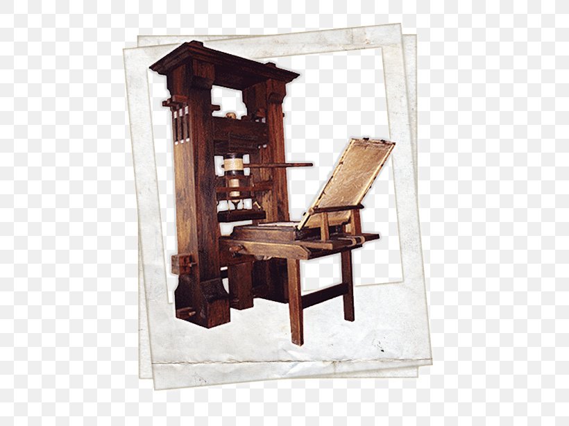 Gutenberg Bible Printing Press Inventor Movable Type, PNG, 552x614px, Gutenberg Bible, Book, Chair, Furniture, Idea Download Free