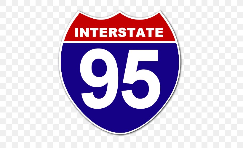 Interstate 95 Interstate 10 Interstate 75 In Ohio Interstate 40, PNG, 500x500px, Interstate 95, Area, Blue, Brand, Highway Download Free